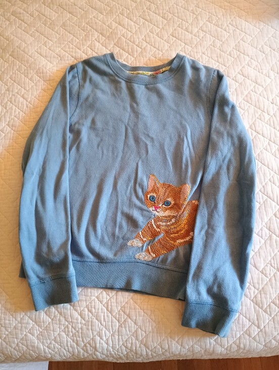 Mini Boden Other - Mini Boden Girls 11-12 Kitten Sweatshirt